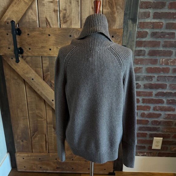 Market & Spruce Waffle Stitch Cowl Neck Sweater – Brown, Size Medium, NWT - Picture 5 of 9